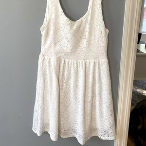 White mini sundress